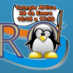 Logo de la fiesta en el Colegio Ártica